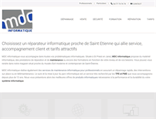 Tablet Screenshot of mdc-informatique.com